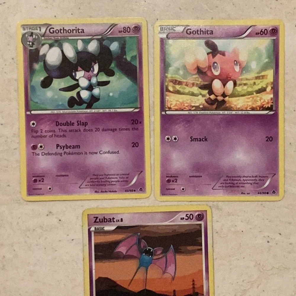 2007 2011 Halloween Pokemon Cards Zubat Assorted Lot Of 6 Card Woobat TCG